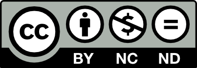 Creative Commons license by-nc-nd graphic